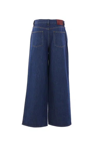Gucci Wide-leg Cotton Jeans In Blue