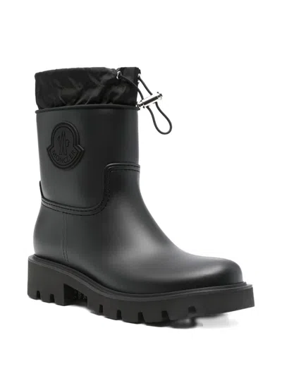 Moncler Kickstream Rubber Wellington Ankle Boots
