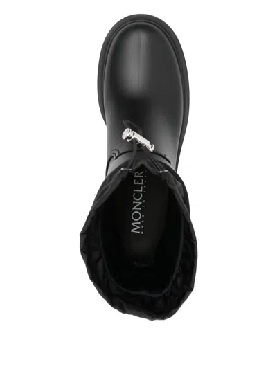 Moncler Kickstream Rubber Wellington Ankle Boots