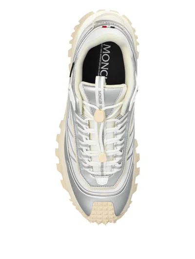 Moncler Leather Trailgrip Gtx Sneakers In White