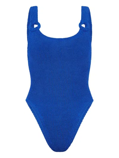 Hunza G Domino One Piece Swimsuit In Navy