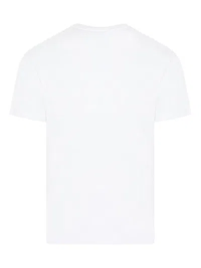 Stone Island Slim Fit Cotton Jersey T-shirt With Compass Patch Clothing In White
