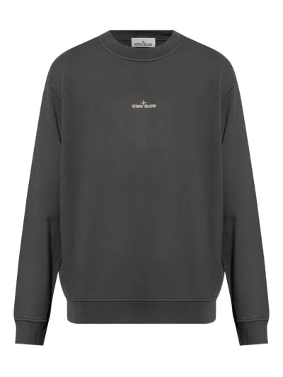 Stone Island Sweatshirt With Industrial Flow Print