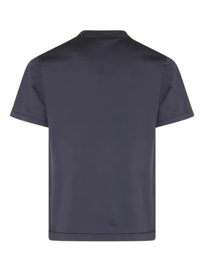 Stone Island Crew Neck Short Sleeves In Blue