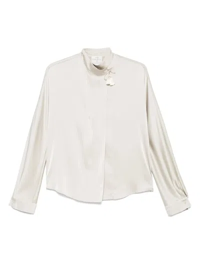 Forte Forte Forte_forte Heavy Stretch Silk Satin Kimono Shirt Clothing