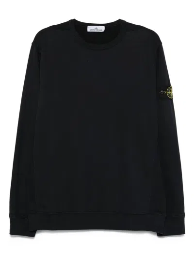 Stone Island Light Rws Pure Wool Sweater In Black