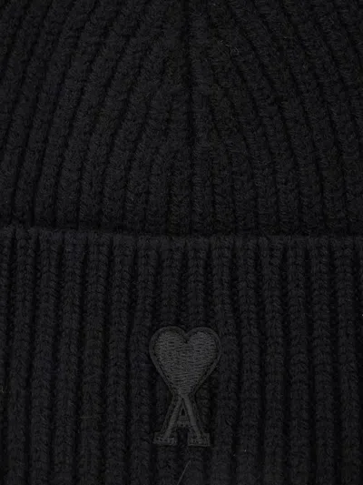 Ami Alexandre Mattiussi Ami Paris Beanie Adc Accessories In Black