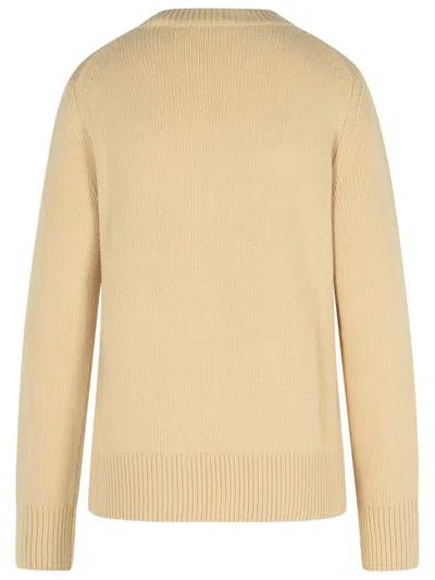 Burberry Beige Wool Sweater In Brown