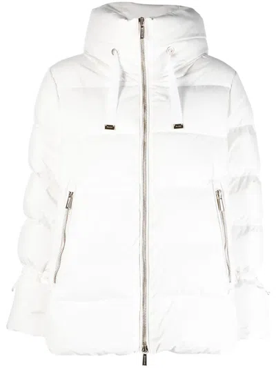 Moorer Hooded Padded Coat With Side Zip Pockets