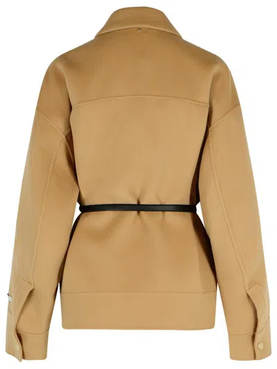Sportmax 'cantor' Camel Virgin Wool Jacket In Neutral