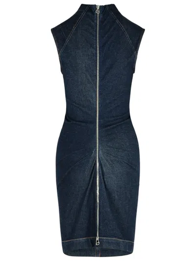 Sportmax Cerea Dark Blue Cotton Dress In Blue