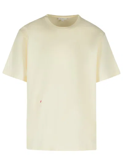 Jw Anderson Off-white Cotton T-shirt In Nude