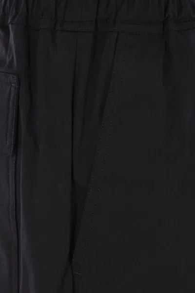 Rick Owens Straight Leg Trousers Elastic Waistband