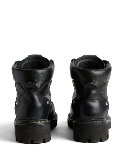 Dsquared2 Canadian Hiking Boots In Black