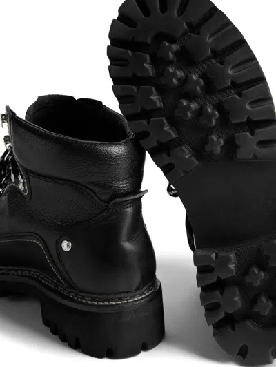 Dsquared2 Canadian Hiking Boots In Black