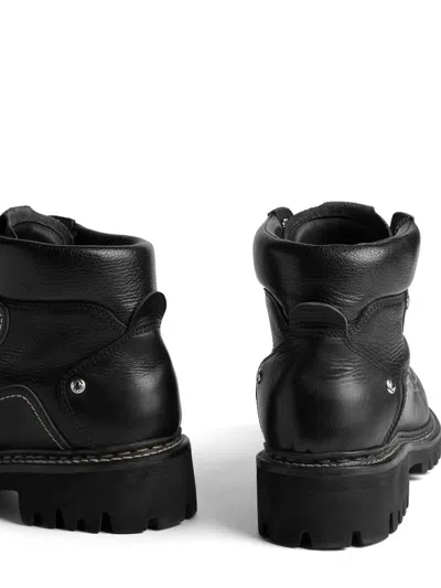 Dsquared2 Canadian Hiking Boots In Black