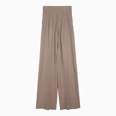 Max Mara Clay-coloured Palazzo Pants