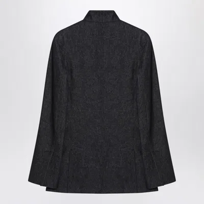 Max Mara Midnight Jacket In Denim Effect In Black