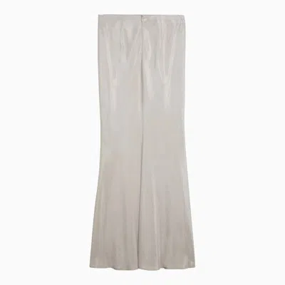 Max Mara Studio Long Linen-blend Skirt In White