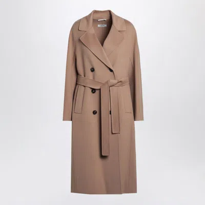 S Max Mara ' Double-breasted Coat In Brown