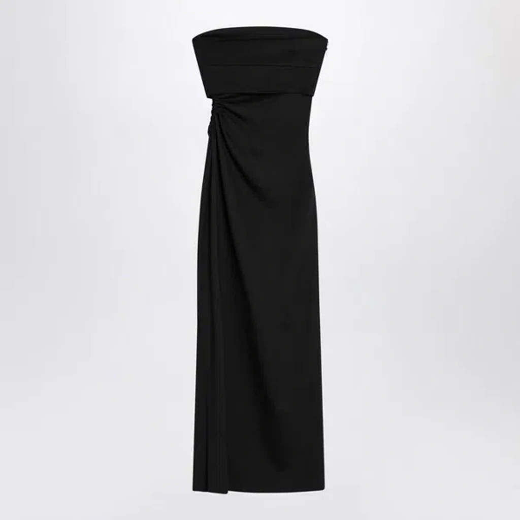 【関税&送料込】Max Mara Silva Bustier Dress In Mohair Wool Wool, mohair and silk bustier dress, black | 