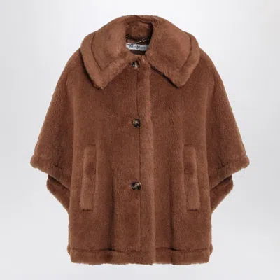 Max Mara Camel-coloured Cape In Teddy