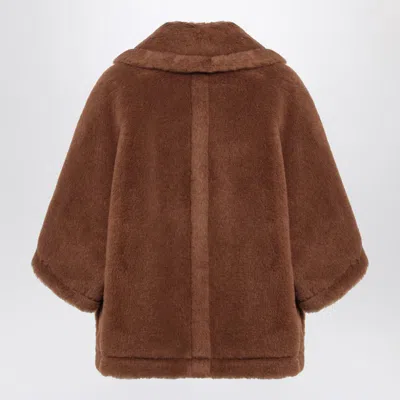 Max Mara Camel-coloured Cape In Teddy