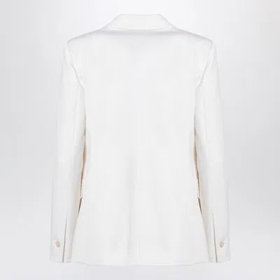 Max Mara Single-breasted Jacket In White
