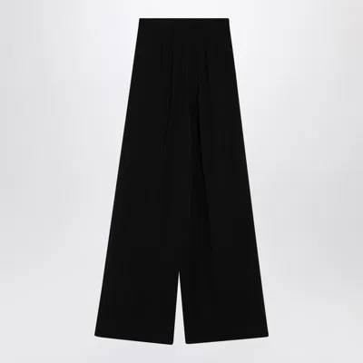 Max Mara Wide-leg Trousers In Compact Cady
