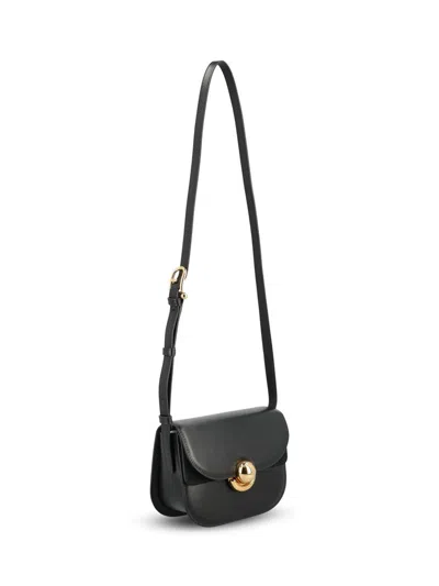 Furla Sfera Shoulder Bag Black In Smooth Leather In Black