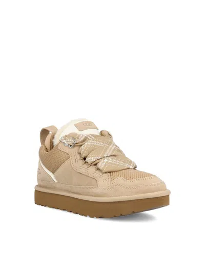 Ugg Stylish Boot-style Sneakers With Plush Lining In Neutral