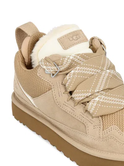 Ugg Stylish Boot-style Sneakers With Plush Lining In Neutral