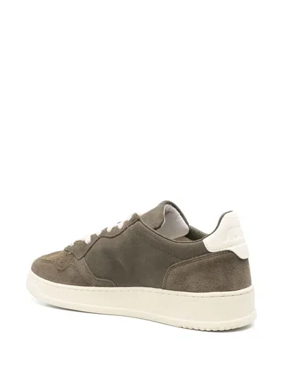 Autry Low-top Suede Sneakers With Rubber Sole And Lace-up Closure