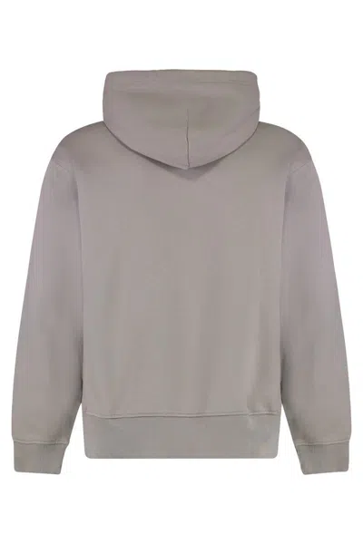 Diesel S-macs-hood-od Cotton Hoodie In Gray