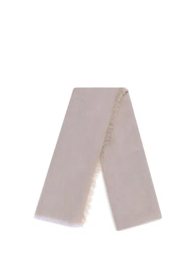 Fendi Ff Scarf In Neutral