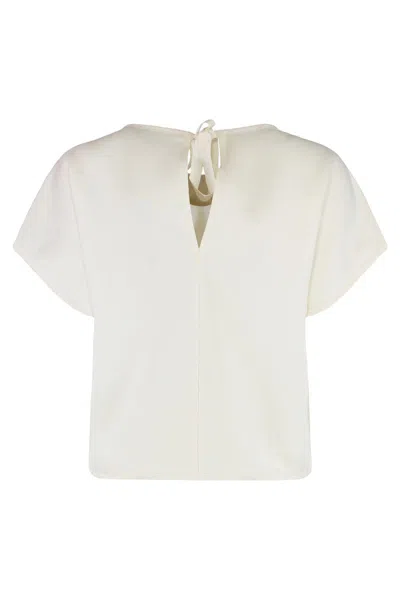 Moncler Crew-neck T-shirt In Cotton In Neutral