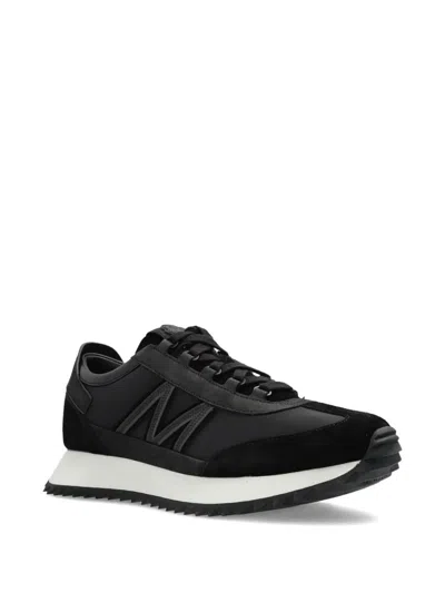 Moncler Pacey2 Suede & Nubuck Trainers, Men, Black, Size: 46 In Black