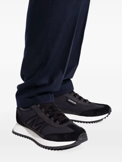 Moncler Pacey2 Suede & Nubuck Trainers, Men, Black, Size: 46 In Black