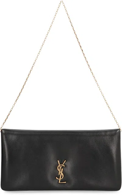 Saint Laurent Calypso Leather Mini Bag