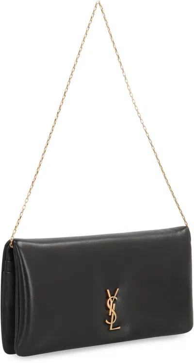 Saint Laurent Calypso Leather Mini Bag