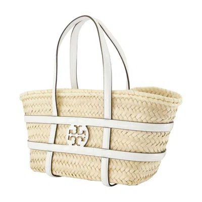 Tory Burch Ella Straw Small Shopper Bag