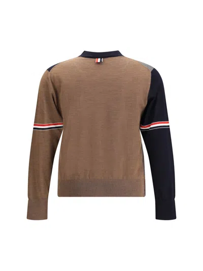 Thom Browne Fun Multicolor Irgin Wool Cardigan In Multi