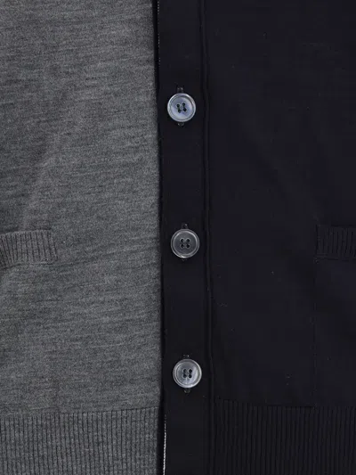 Thom Browne Fun Multicolor Irgin Wool Cardigan In Multi