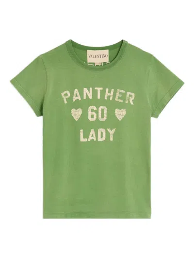 Valentino Playful Printed Cotton T-shirt With Bold Lettering