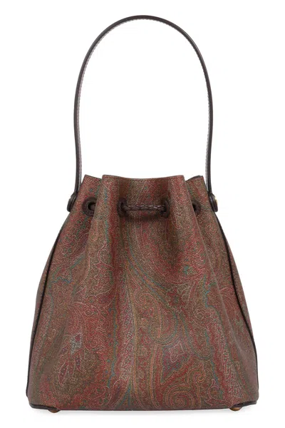 Etro Paisley Print Small Bucket Bag