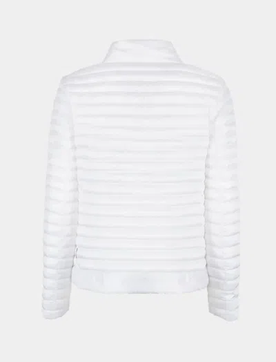 Save The Duck A-line Silhouette Lightweight Quilted Nylon Jacket In White