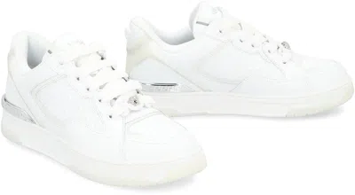 Versace Sneakers With Embossed Logo In White
