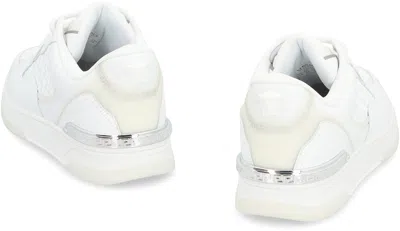 Versace Sneakers With Embossed Logo In White