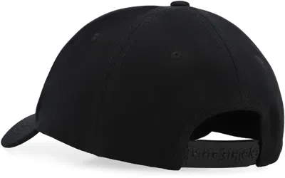 Palm Angels Logo Baseball Cap In Black