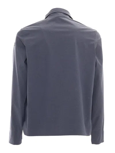 Rrd Terzilight Overshirt With Classic Collar In Blue